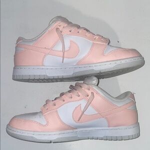 Nike Kids Pink and White Sneakers